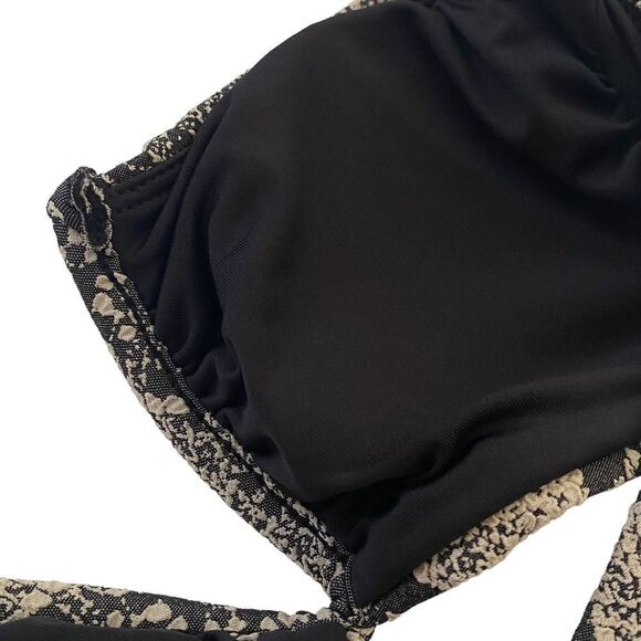 Andie Snakeskin Print Strapless Scala Bandeau Bikini Top Sz XS NWT - Picture 5 of 16